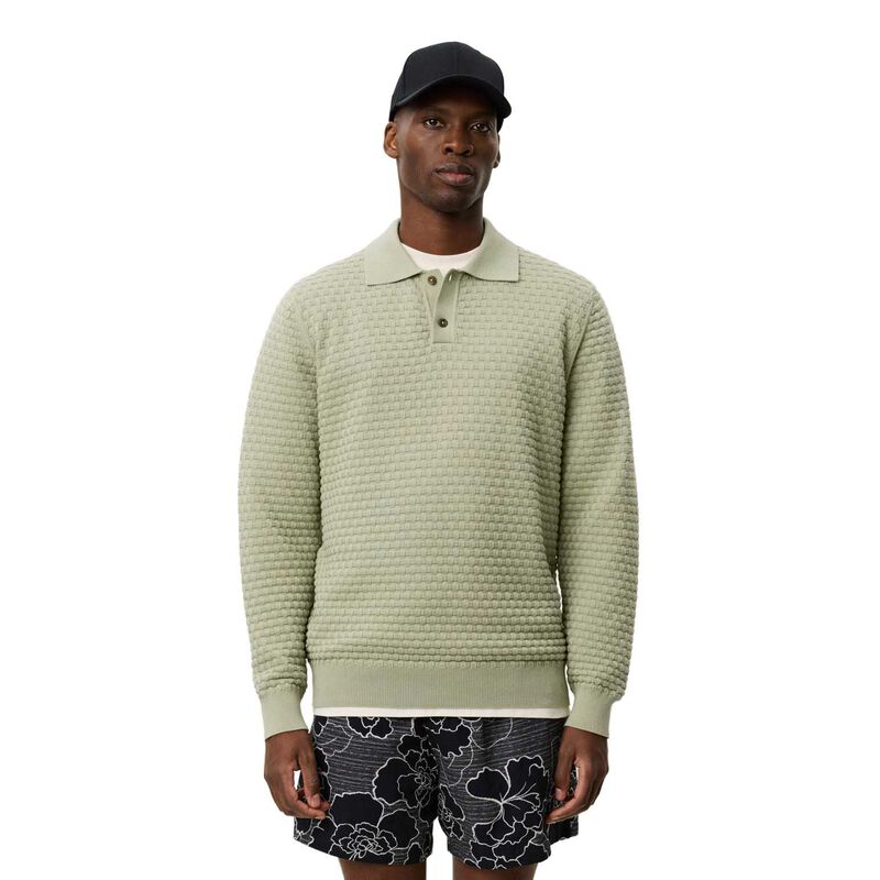 Les Deux Billy Weave Knitted LS Polo image number 0
